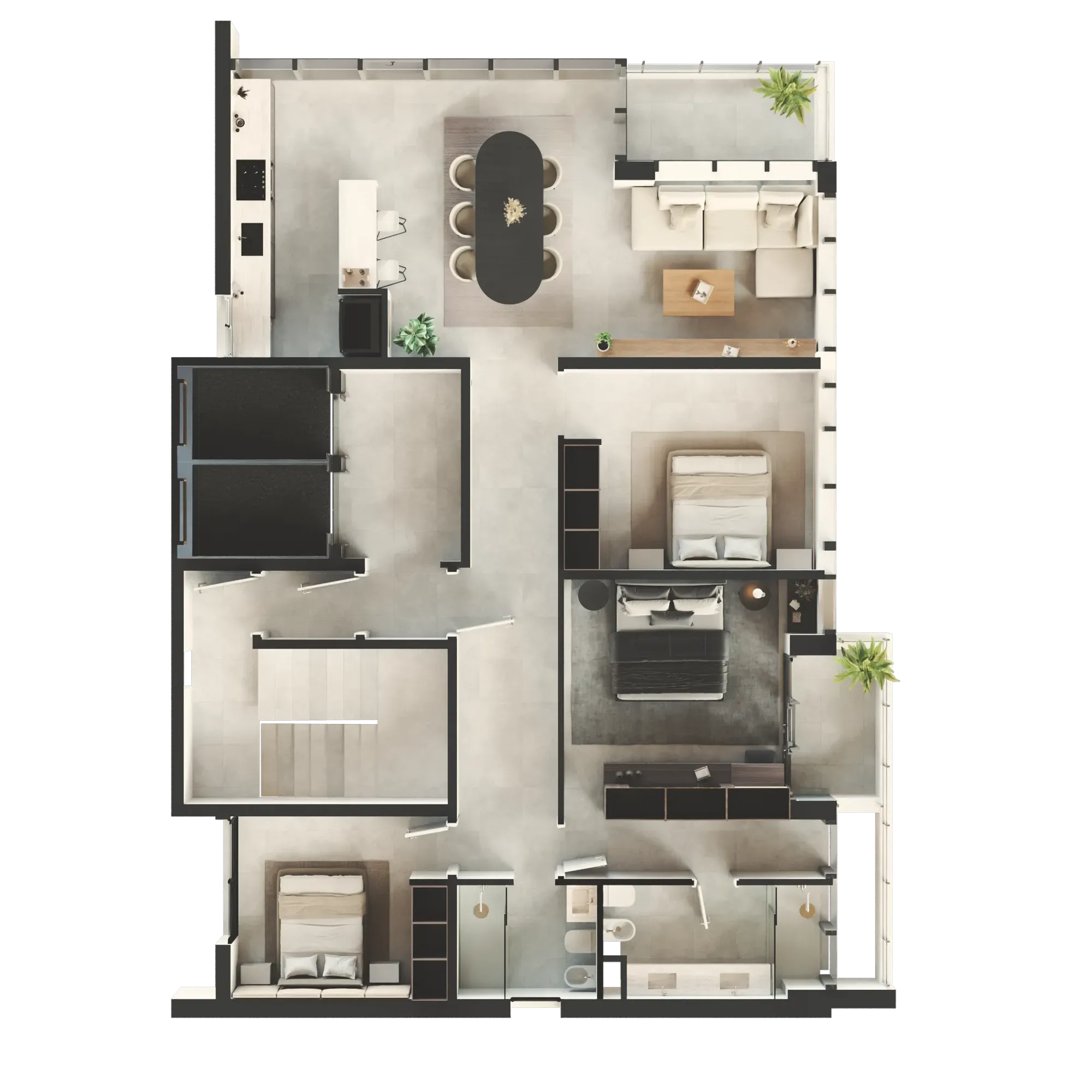 Planta dúplex exclusivos